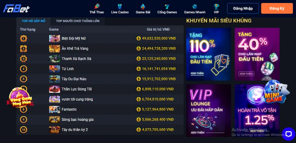 Gửi tin nhắn cho betway casino